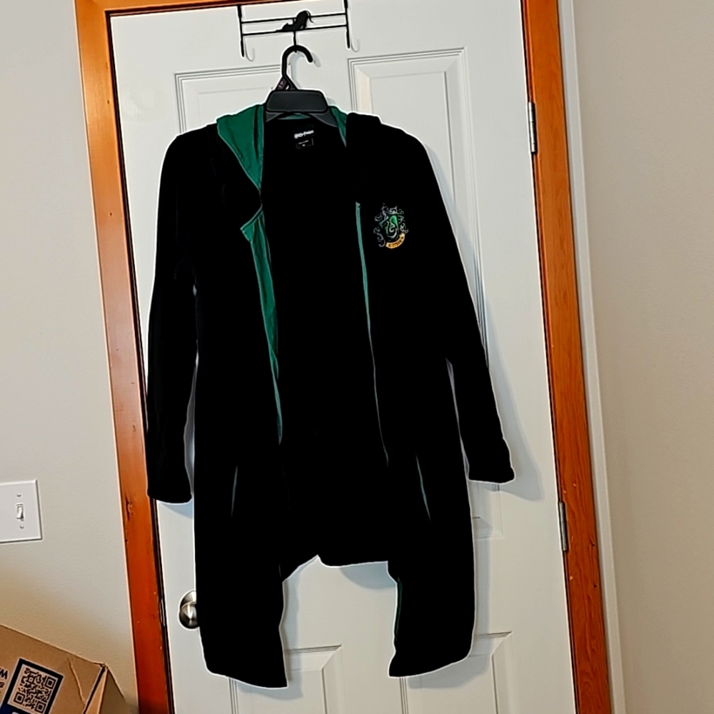 Slytherin Hoodie robe with wand pocket